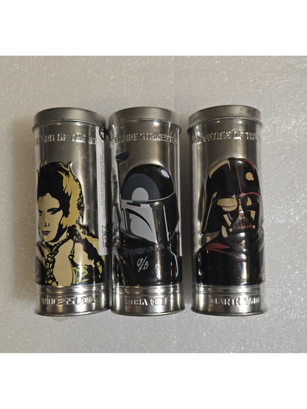 Star Wars 2005 Burger King Watch Tins Lot of 3 Double-Sided NEW 2 SEALED